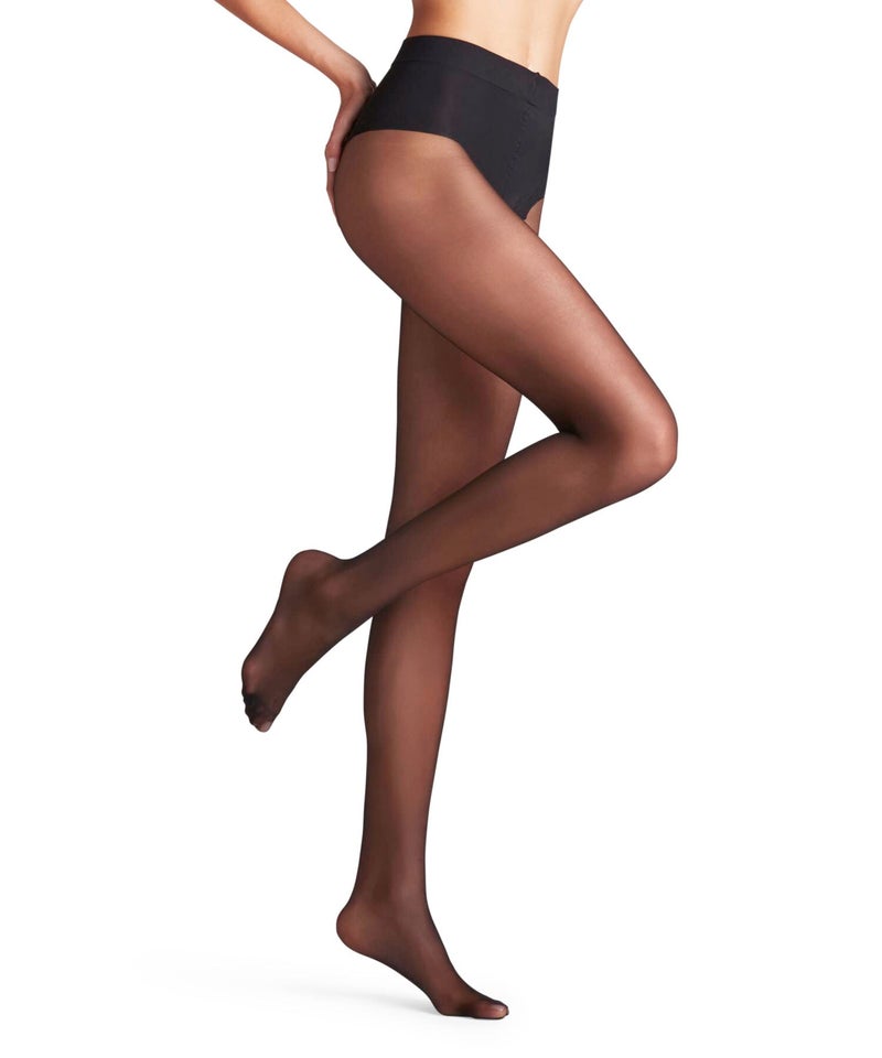 FALKE جوارب فالك النسائية الشفافة 20 دينير، مع تحكم في الجزء العلوي، عصرية وكاجوال أو رسمية، شفافة رقيقة، نايلون، سوداء (سوداء 3009)، م، 1 زوج - Image 1